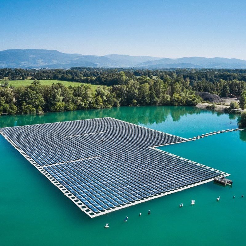 Floating solar system design